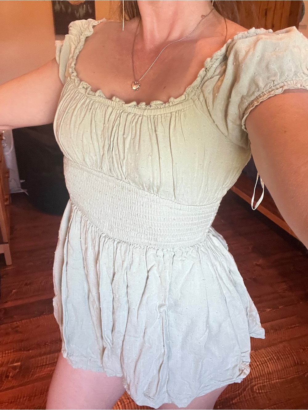 Hollister Sage Green Romper
